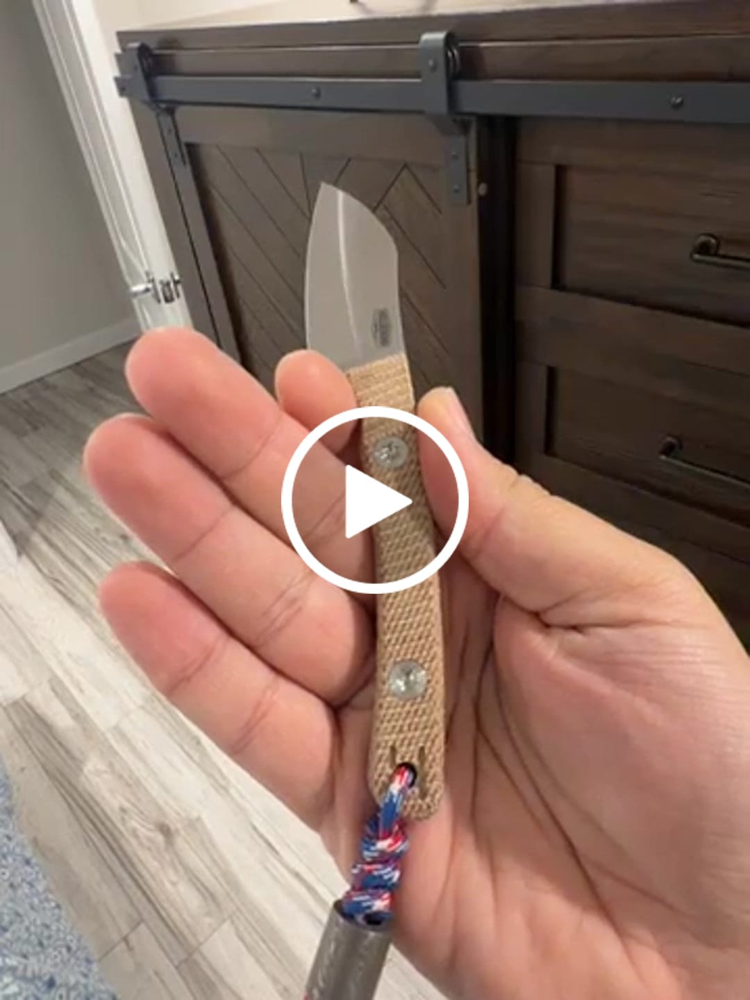 Customer video review of Hellbender Blade Co. Newt 2" Fixed Blade – Natural Micarta, MagnaCut Satin Sheepsfoot, Kydex Sheath – Made in USA