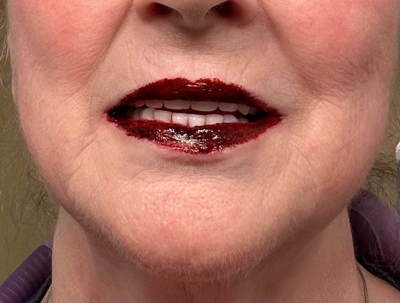 Customer photo review of Peel-off Lip Stain