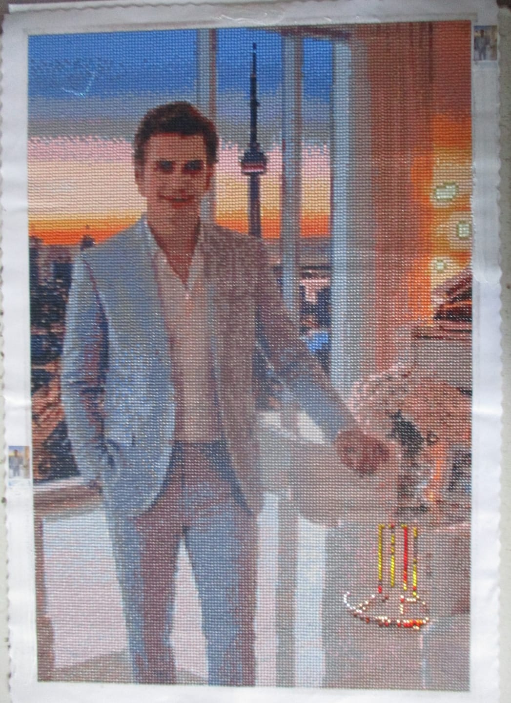 Customer photo review of Custom Diamond Painting Kits - Upload Any Image - Create Your Own