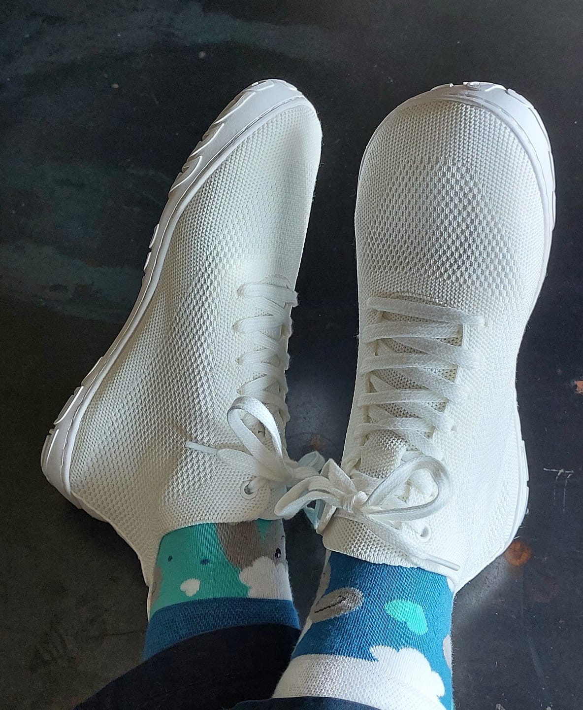 Customer photo review of Vaistoa Iloa Mid | Knitted Barefoot Sneakers