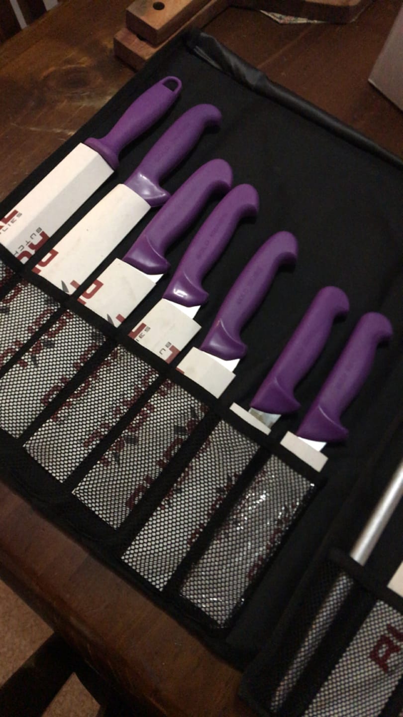 Customer photo review of 7PC Professional Butchers Knife Set