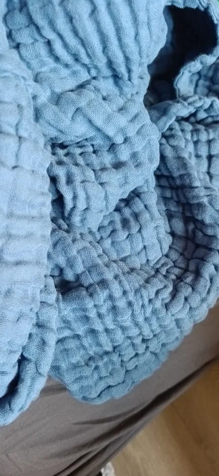 Customer photo review of Kuscheldecke Musselin für jede Jahreszeit