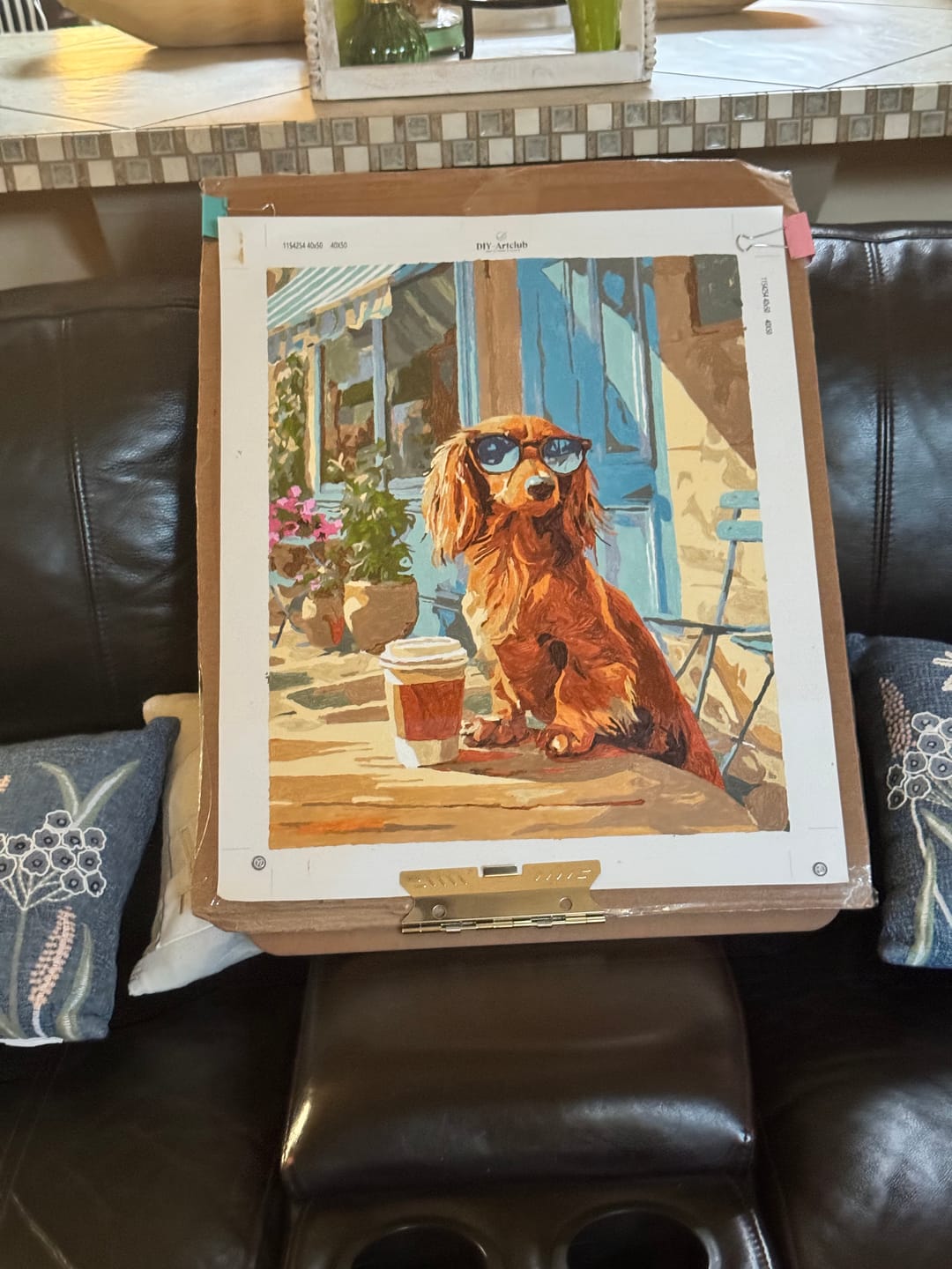 Customer photo review of Cool Dog | Paint by Number