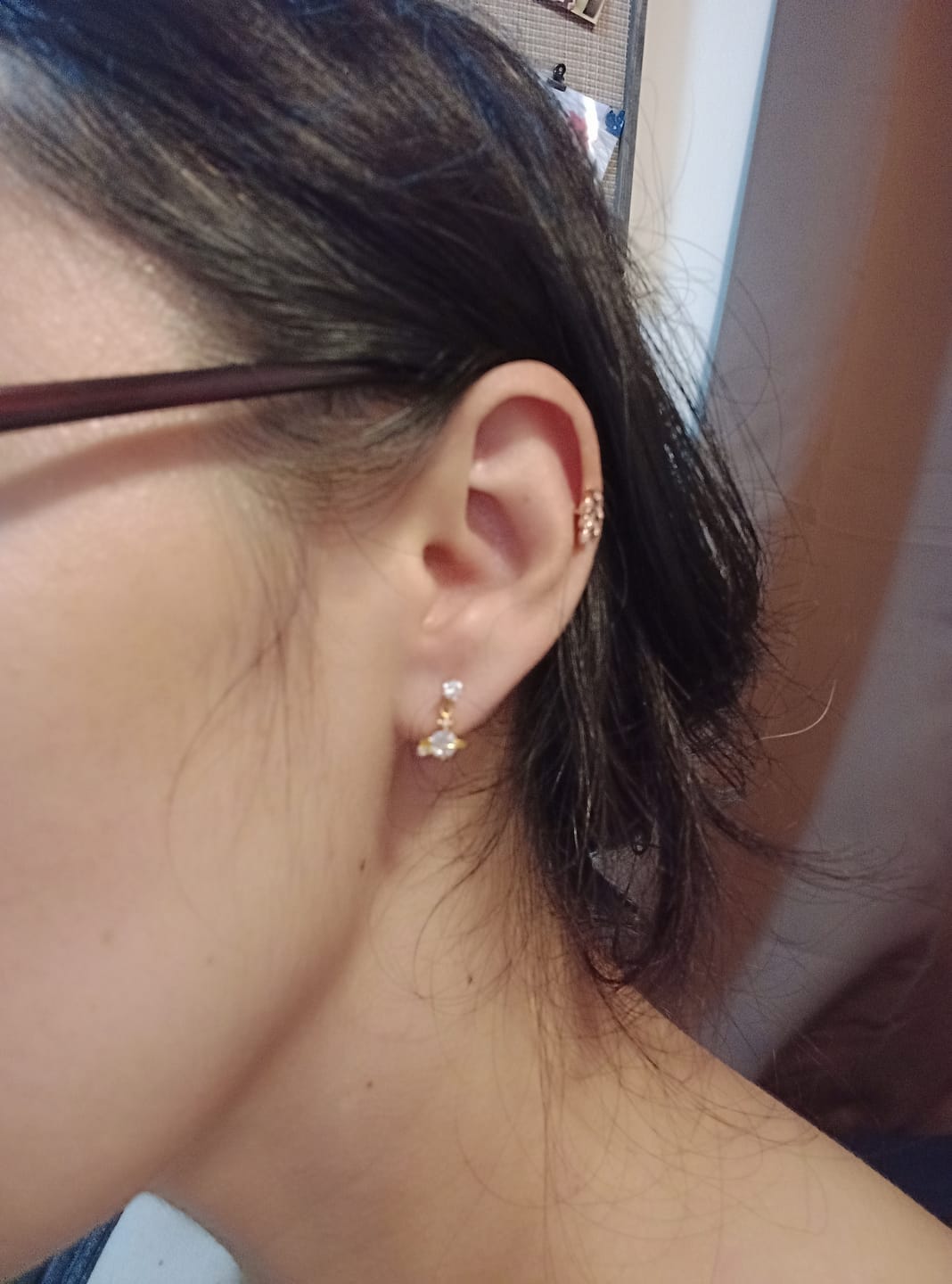 Customer photo review of Piercing Galáctico Shine