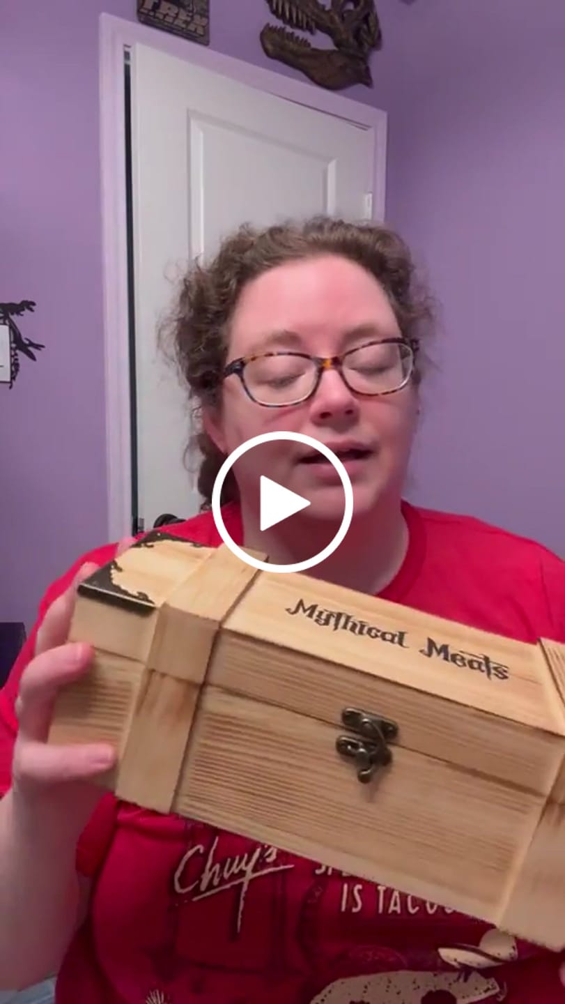 Customer video review of Mythical Meats® DELUXE Loot Crate - 20 Snack Sticks Included!