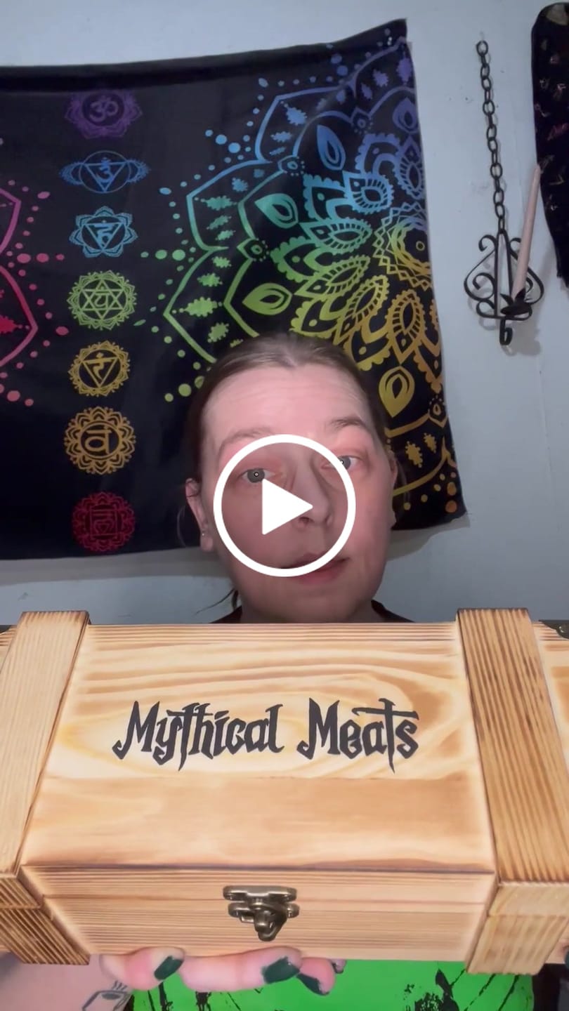 Customer video review of Mythical Meats® DELUXE Loot Crate - 20 Snack Sticks Included!