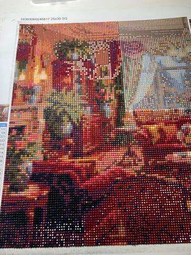 Customer photo review of Golden Manor Parlor (Diamond Painting)