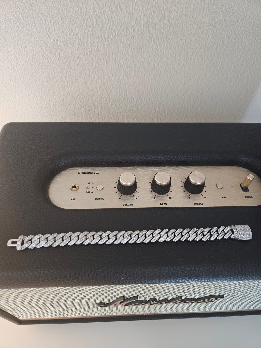 Customer photo review of Iced Out Cuban Link Armband
