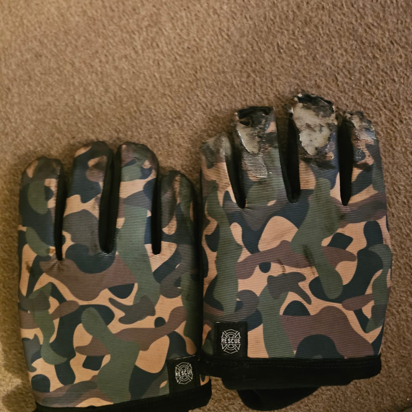 Customer photo review of Rescue Gloves: USA Edition