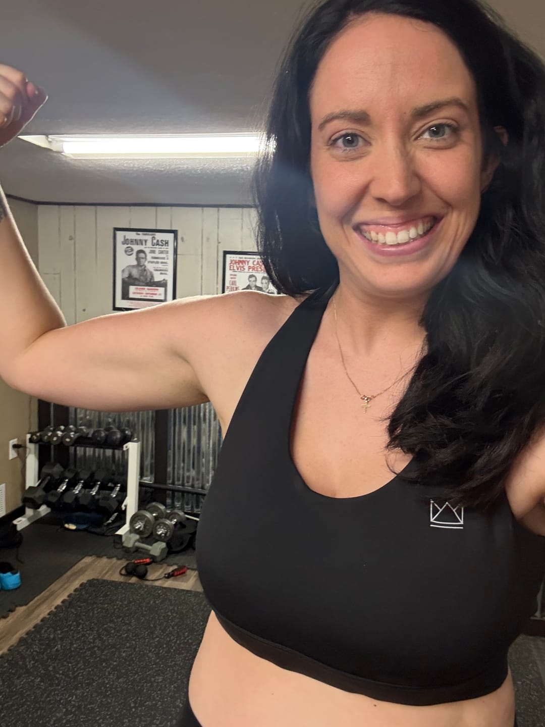 Customer photo review of Vivid Criss-Cross Sports Bra