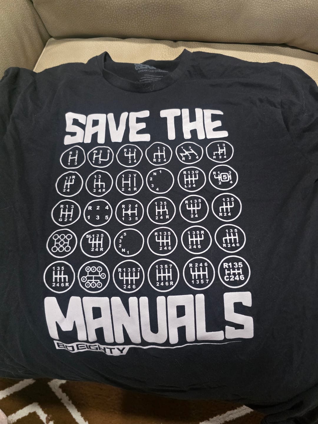 Customer photo review of 80Eighty® Save The Manuals Shirt