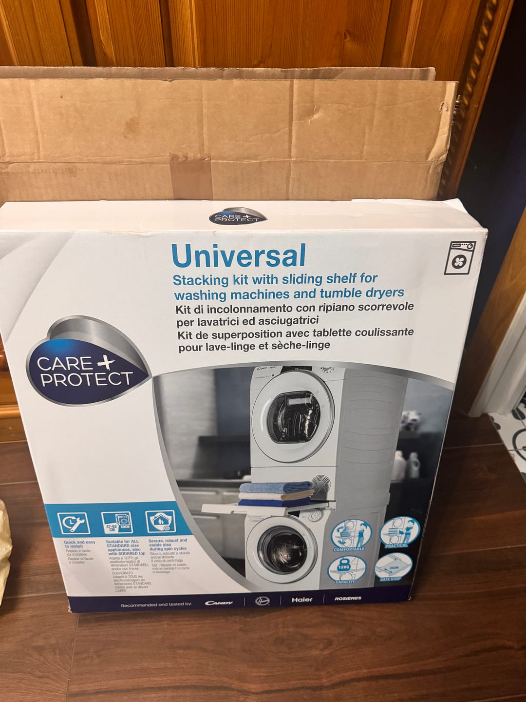 Customer photo review of Haier Premium Universal Stacking Kit