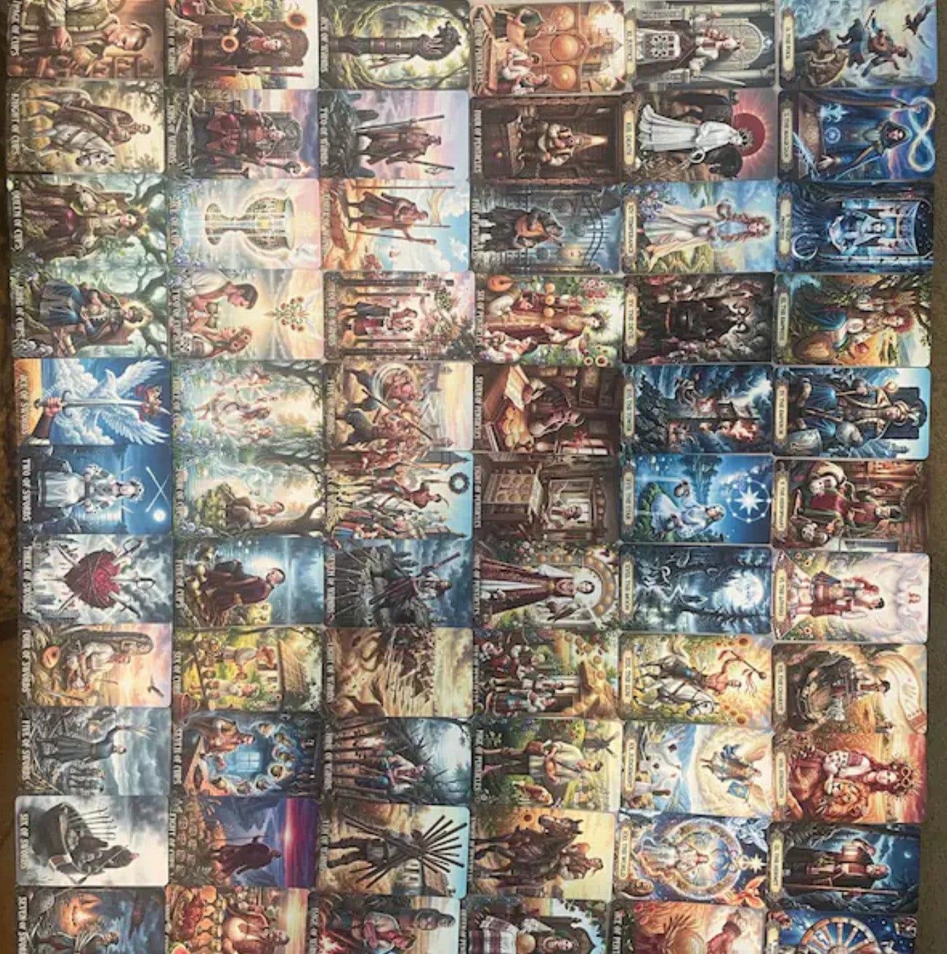 Customer photo review of Ukrainian Soul Tarot – 78 Handmade Cards | Slavic Folk Art | PDF Guidebook