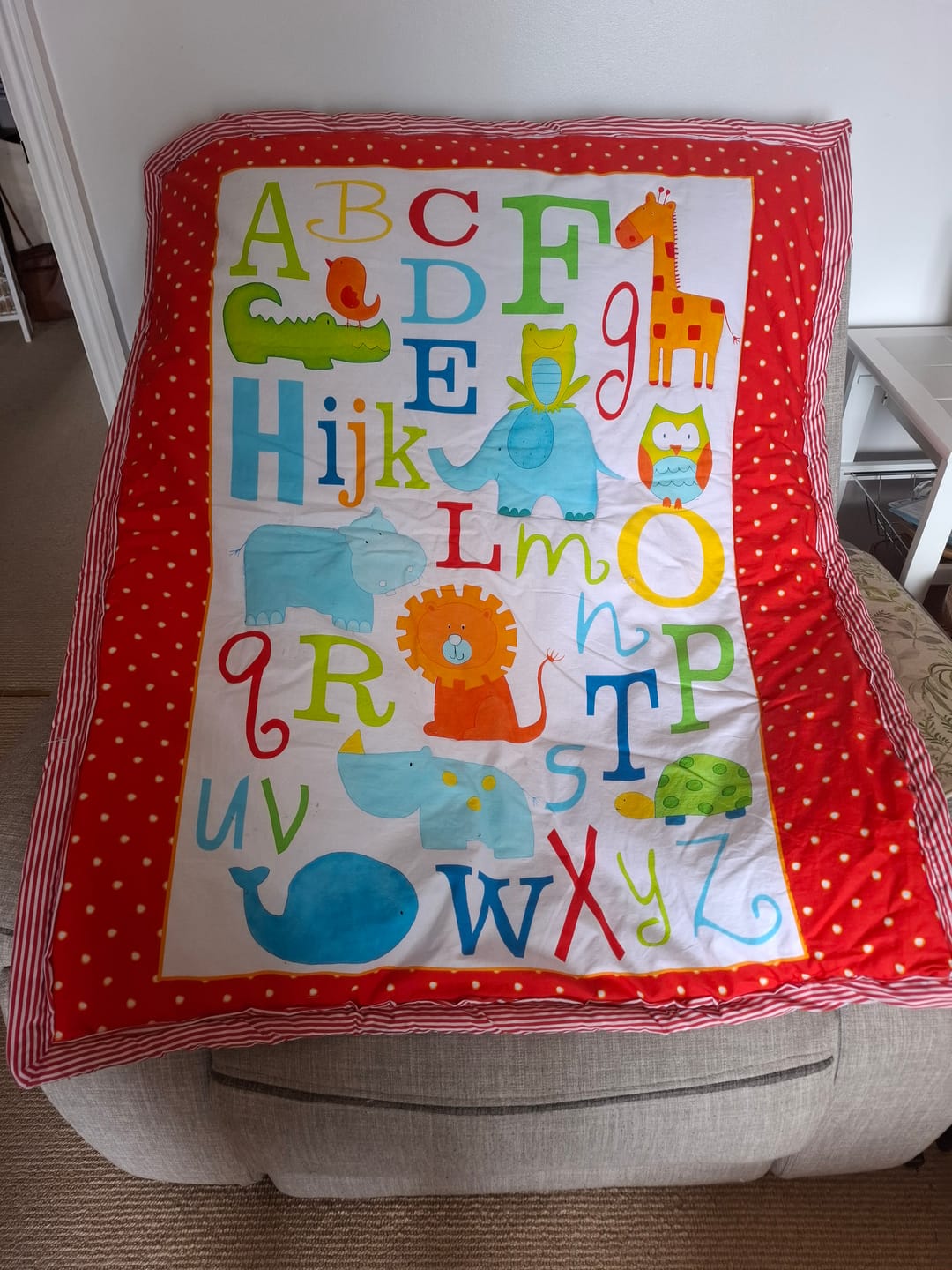 Customer photo review of Candy Stripes Polycotton Fabric