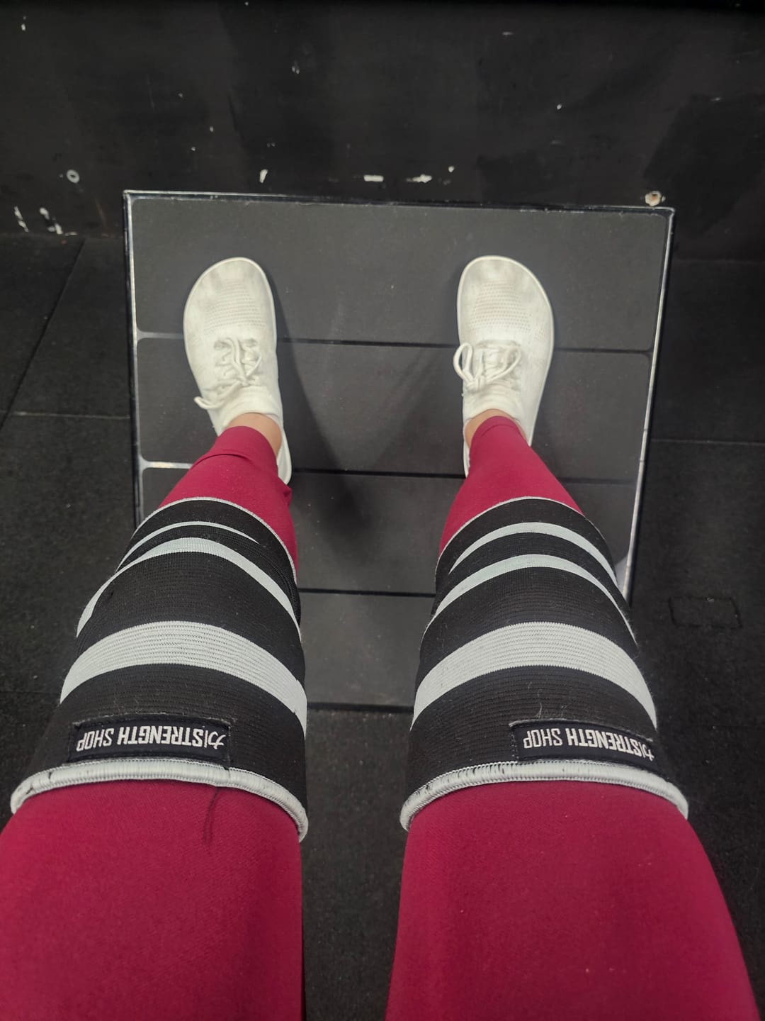 Customer photo review of Triple Ply Knee Sleeves