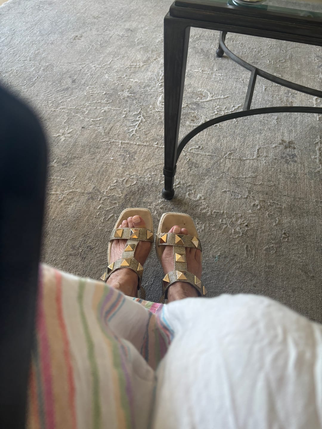 Customer photo review of VANELI Edrys Camel Raffia FINAL SALE