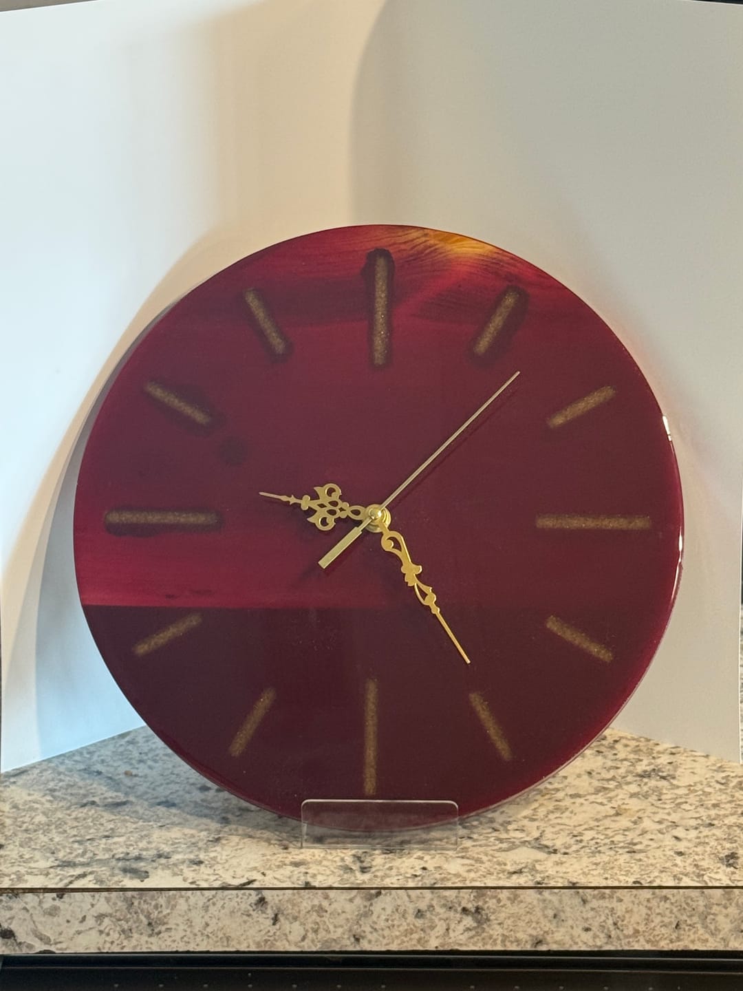 Customer photo review of 12" Circle + Clock Dials Style 2 Acrylic Router Template
