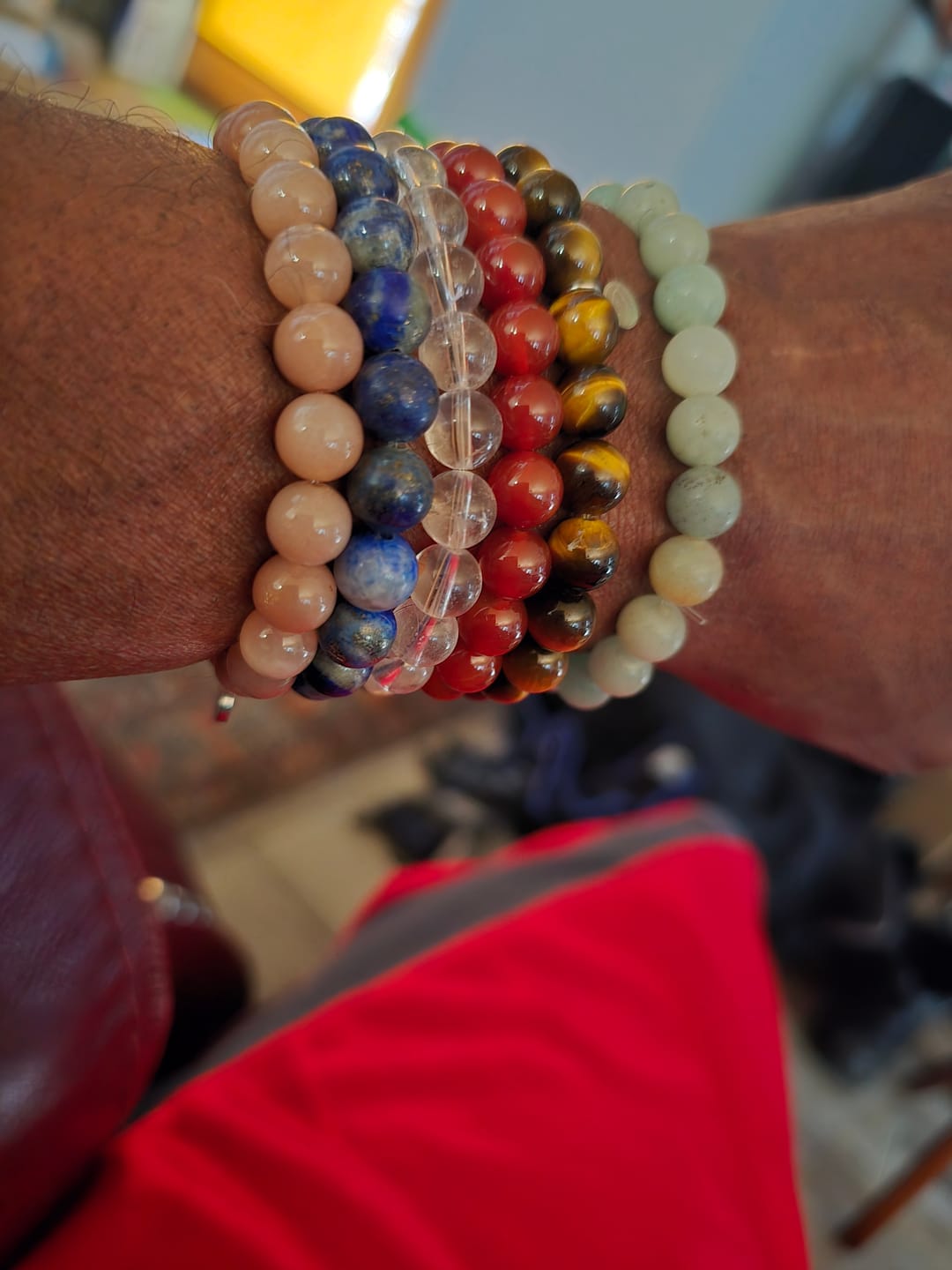 Customer photo review of Lapis Lazuli Bracelet