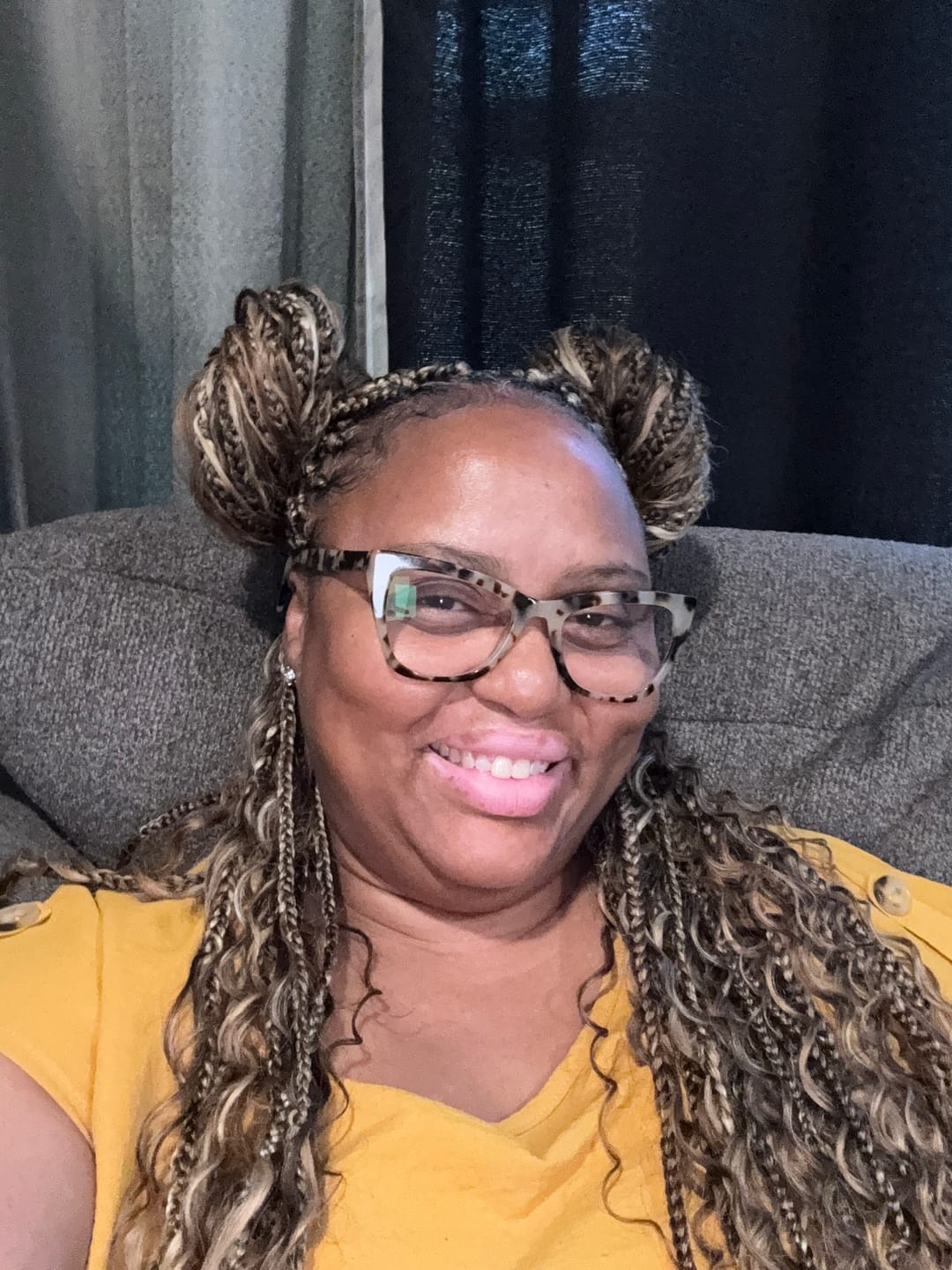 Customer photo review of #4/27/30/613 Mix Color Blend Deep Wave Human Braiding Hair