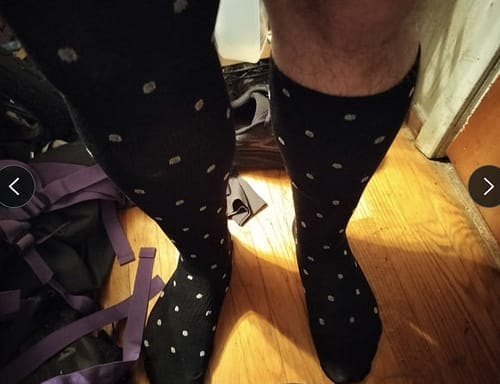 Customer photo review of Bamboo Compression Socks
