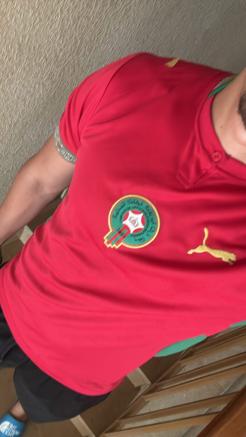 Customer photo review of Morocco 2026 Home Jersey