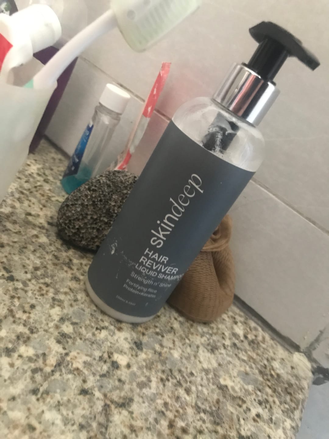 Customer photo review of HAIR REVIVER - Rice Protein Liquid Shampoo