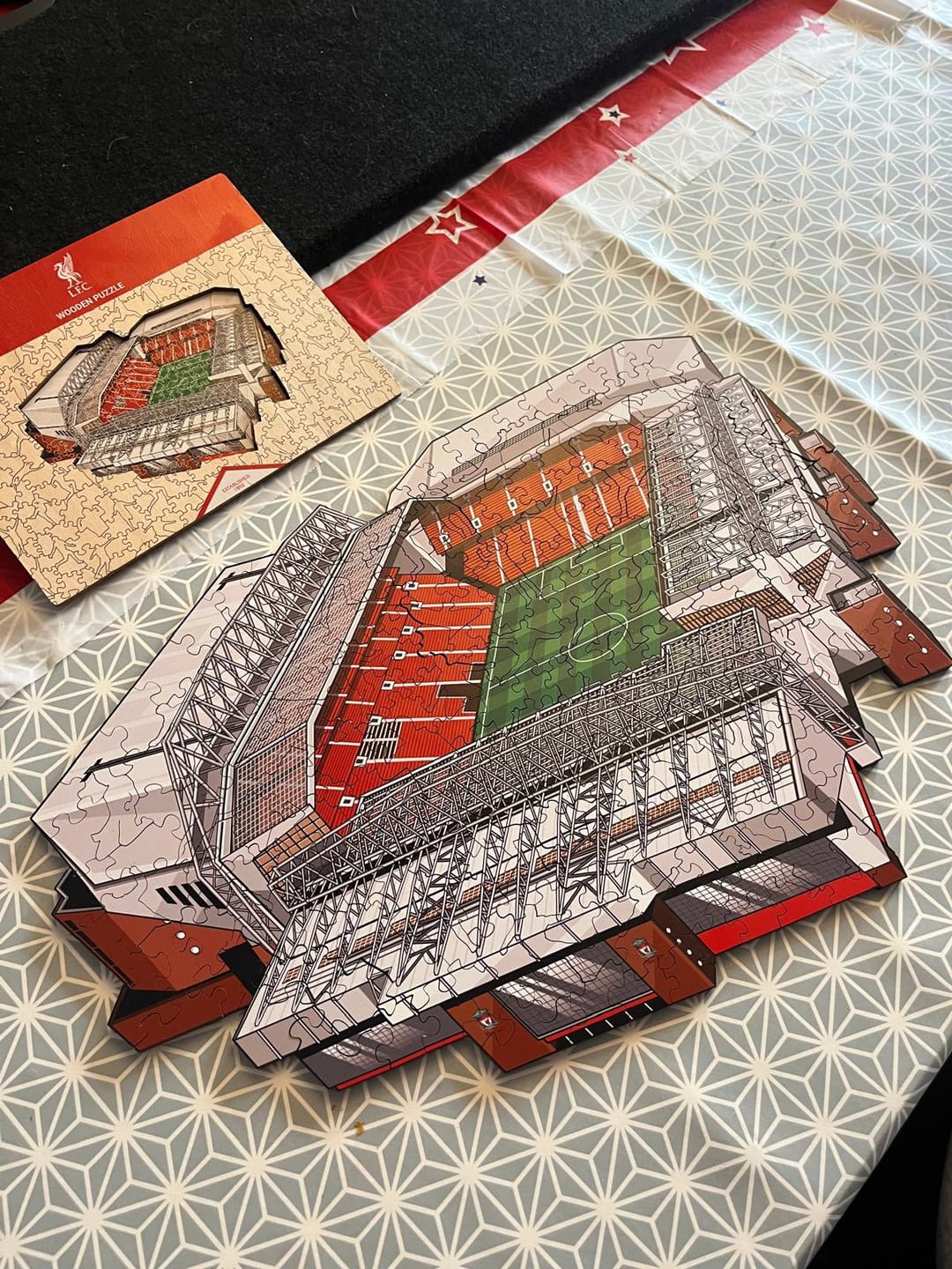 Customer photo review of Liverpool FC® Anfield Stadium - Wooden Puzzle