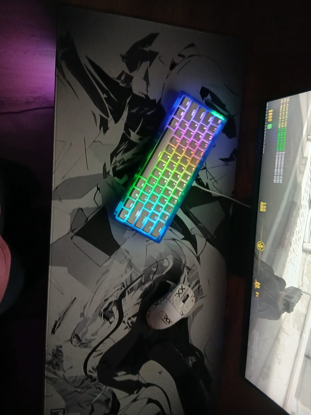 Customer photo review of Wraith Studio Daydream Deskmat