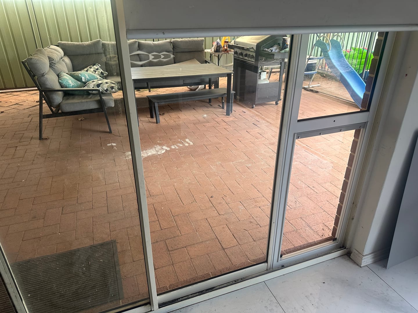 Customer photo review of Pet Door Insert – Mastiff