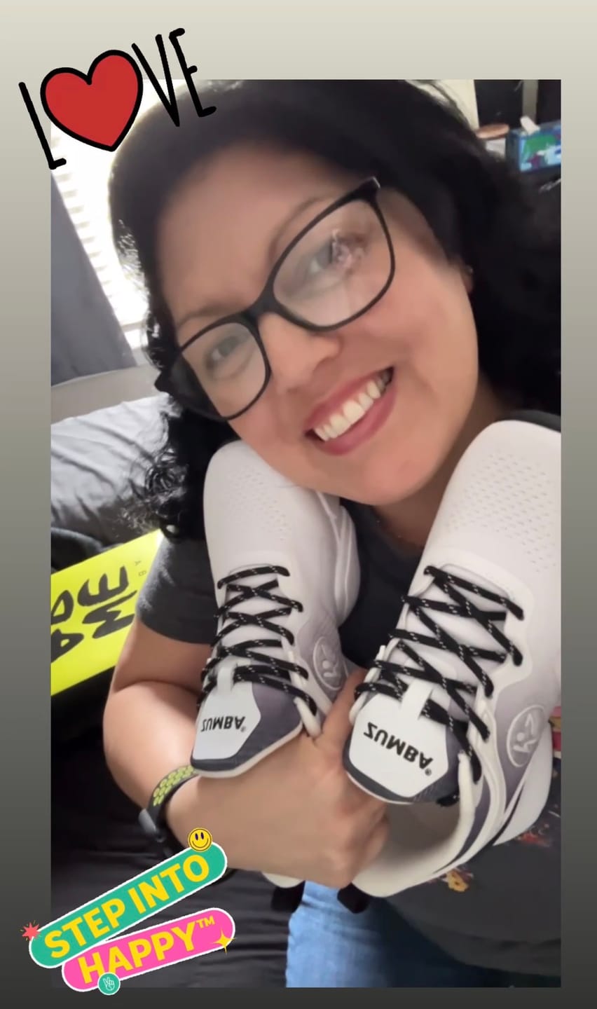 Customer photo review of Zumba Air Stomp - White/Black