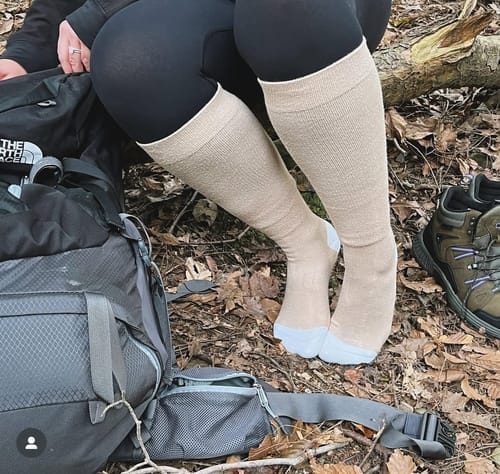 Customer photo review of Bamboo Compression Socks