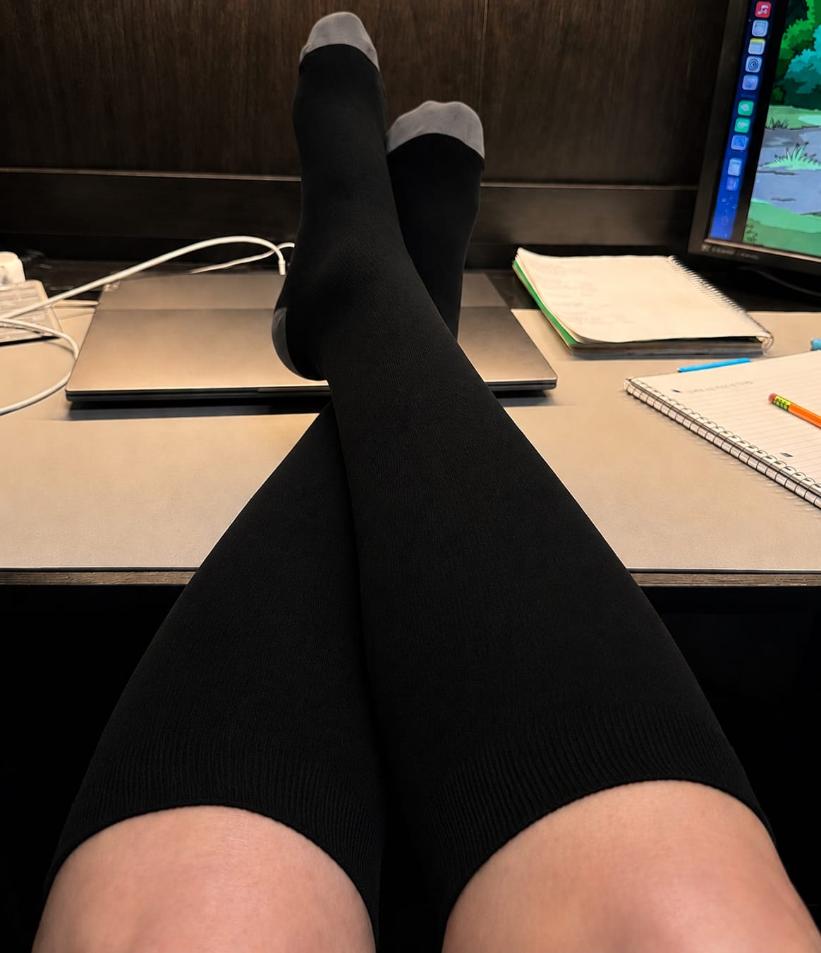 Customer photo review of Bamboo Compression Socks