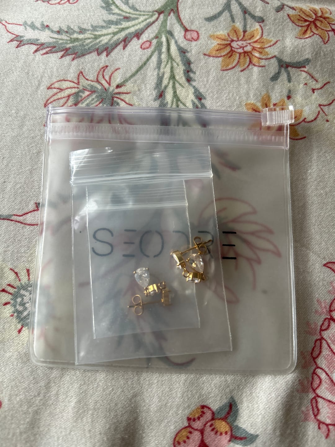 Customer photo review of Crystal Teardrops