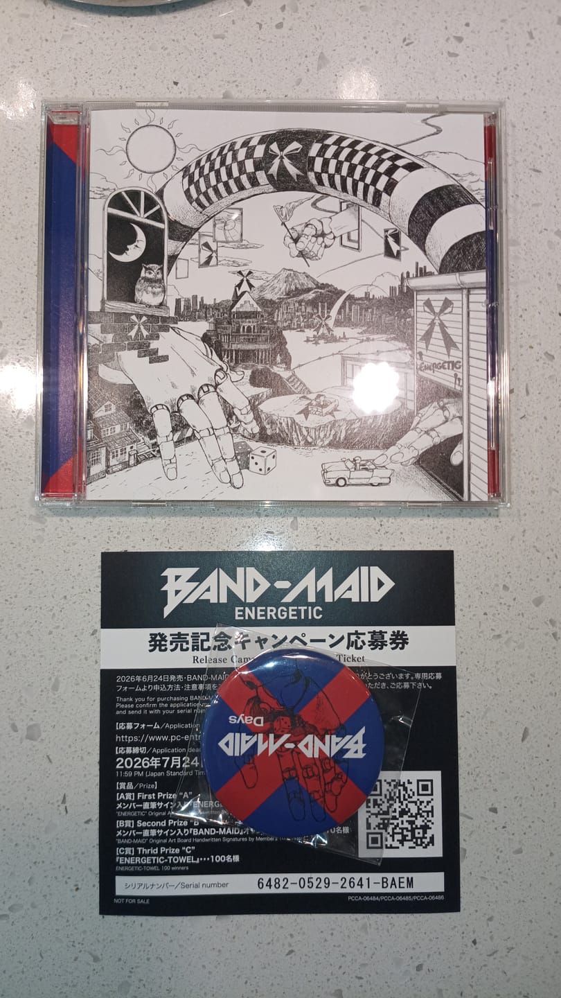 Customer photo review of BAND-MAID - ENERGETIC - Normal Edition [CD ONLY] Single