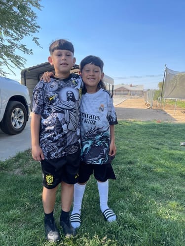 Customer photo review of Brazil "Jesus" Premium Kids Size Kit