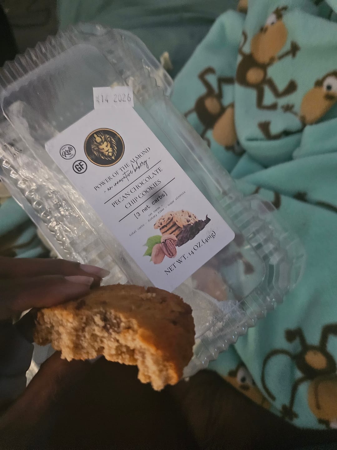 Customer photo review of Low Carb Keto Pecan Chocolate Chip Cookies