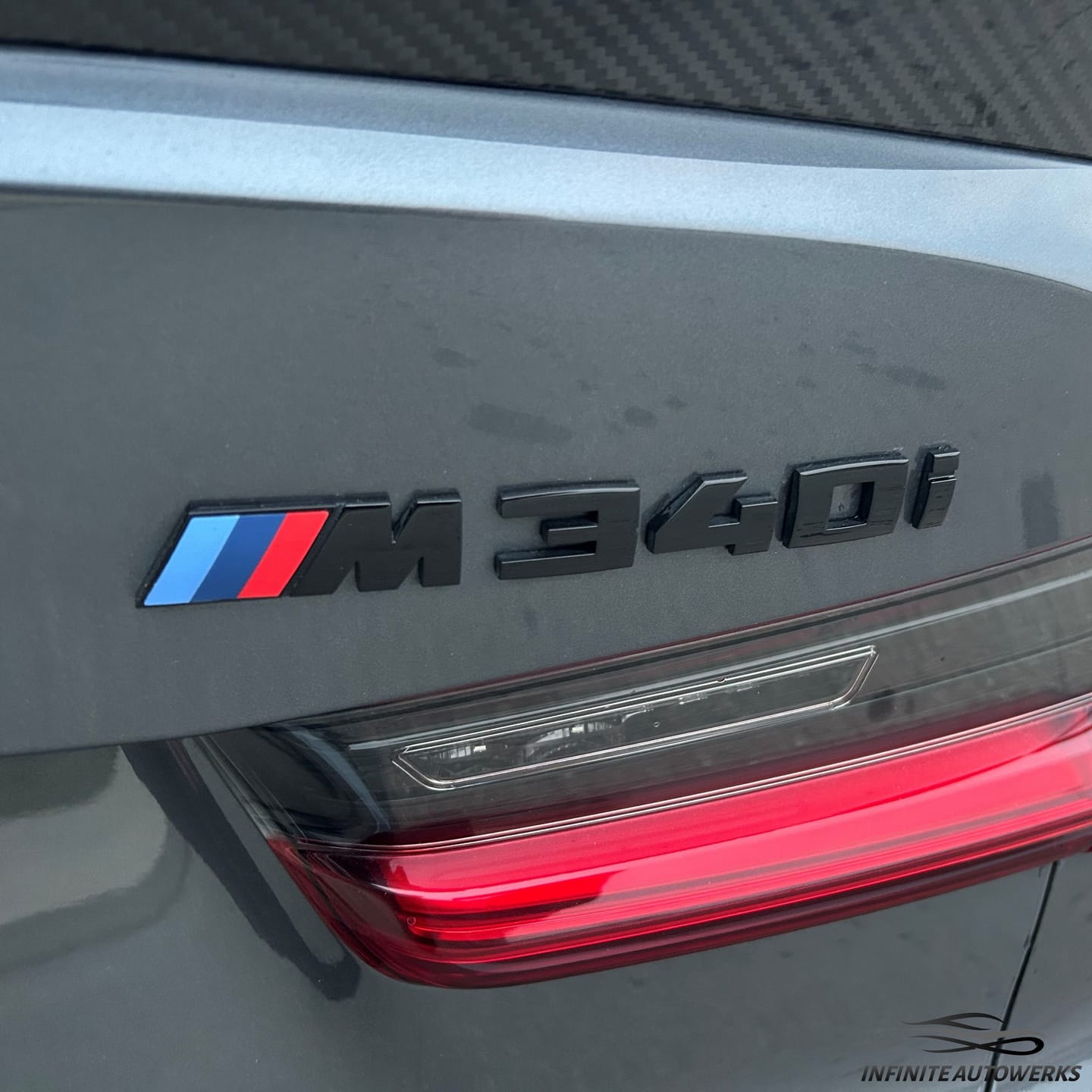 Customer photo review of GLOSS BLACK BMW M TRUNK BADGE