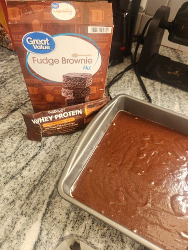Customer photo review of Whey Protein Powder - Single Serving Sample Stick Packs