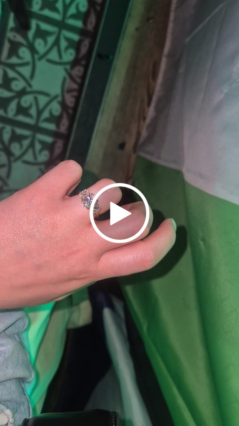 Customer video review of Oval Triology Diamond-Inspired Ring 2ct