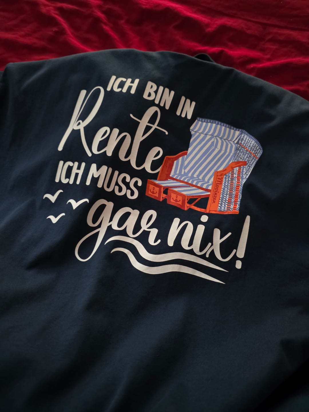 Customer photo review of Nicht Gestresst Nur Genervt · Unisex Premium Bio T-Shirt