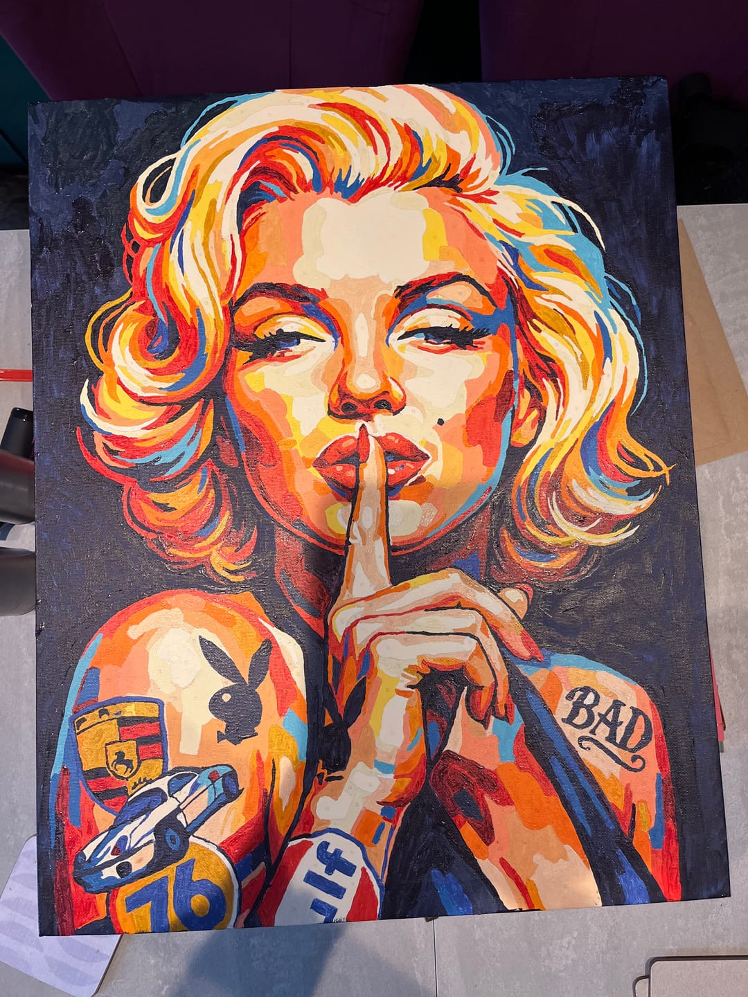 Customer photo review of Pop Art Marilyn