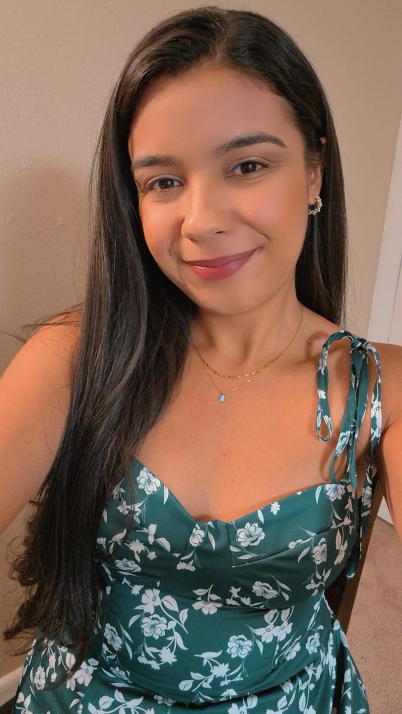 Customer photo review of Blue Opal Teardrop Layered Necklace