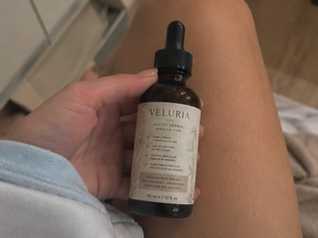 Customer photo review of Aceite Reductor de Vello Facial — Fórmula 100% Natural
