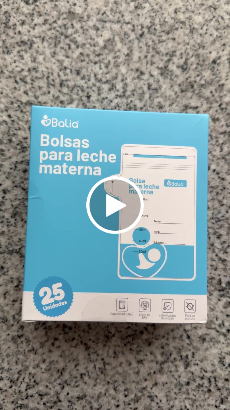 Customer video review of 🎁 Bolsa para leche materna 25un (100% off)