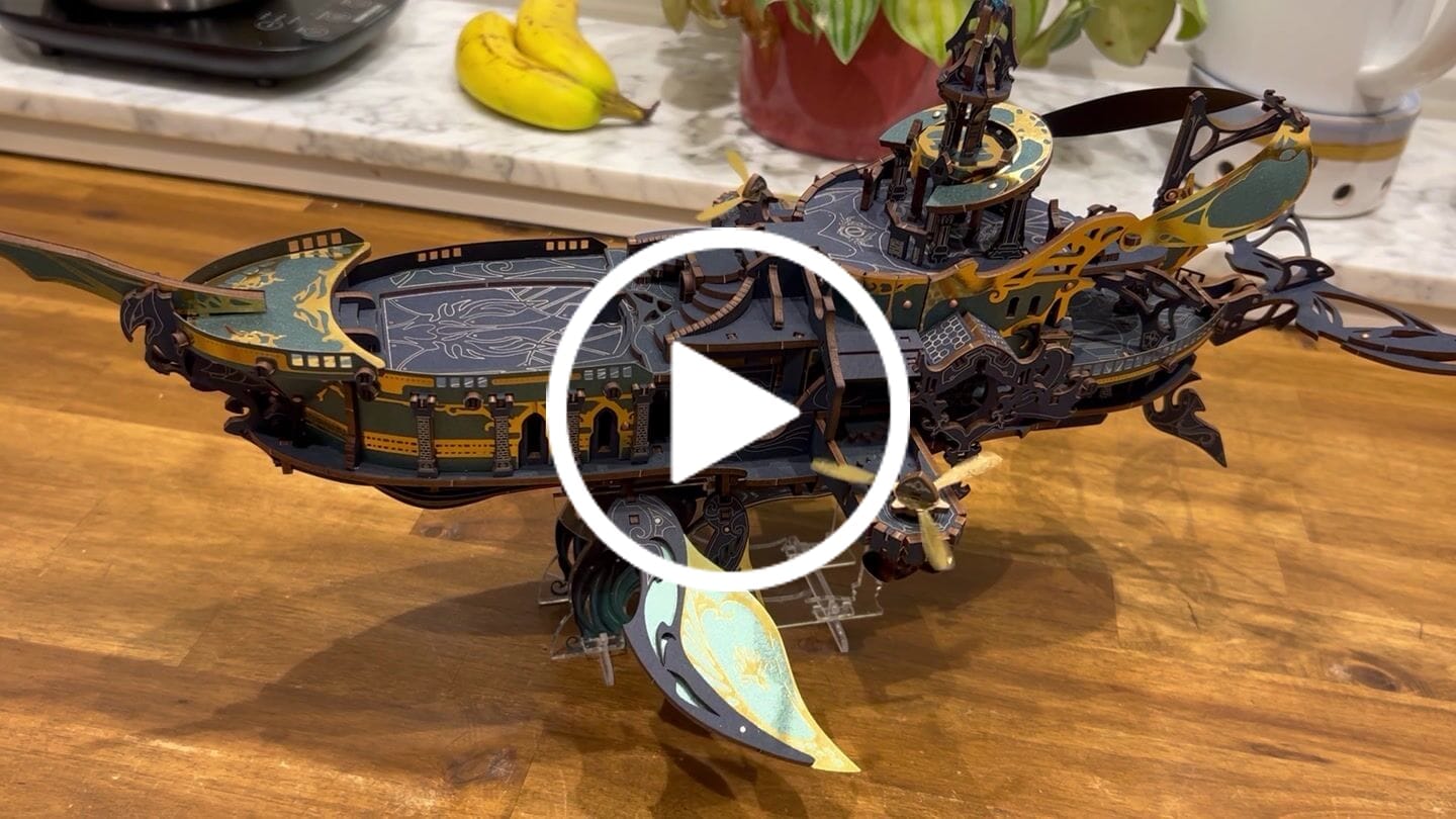 Customer video review of Atlantis Whale Ship 3D Wooden Puzzle