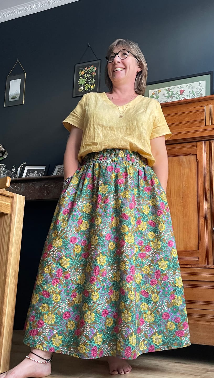 Customer photo review of Jupe Tao — Coton pop sauvage