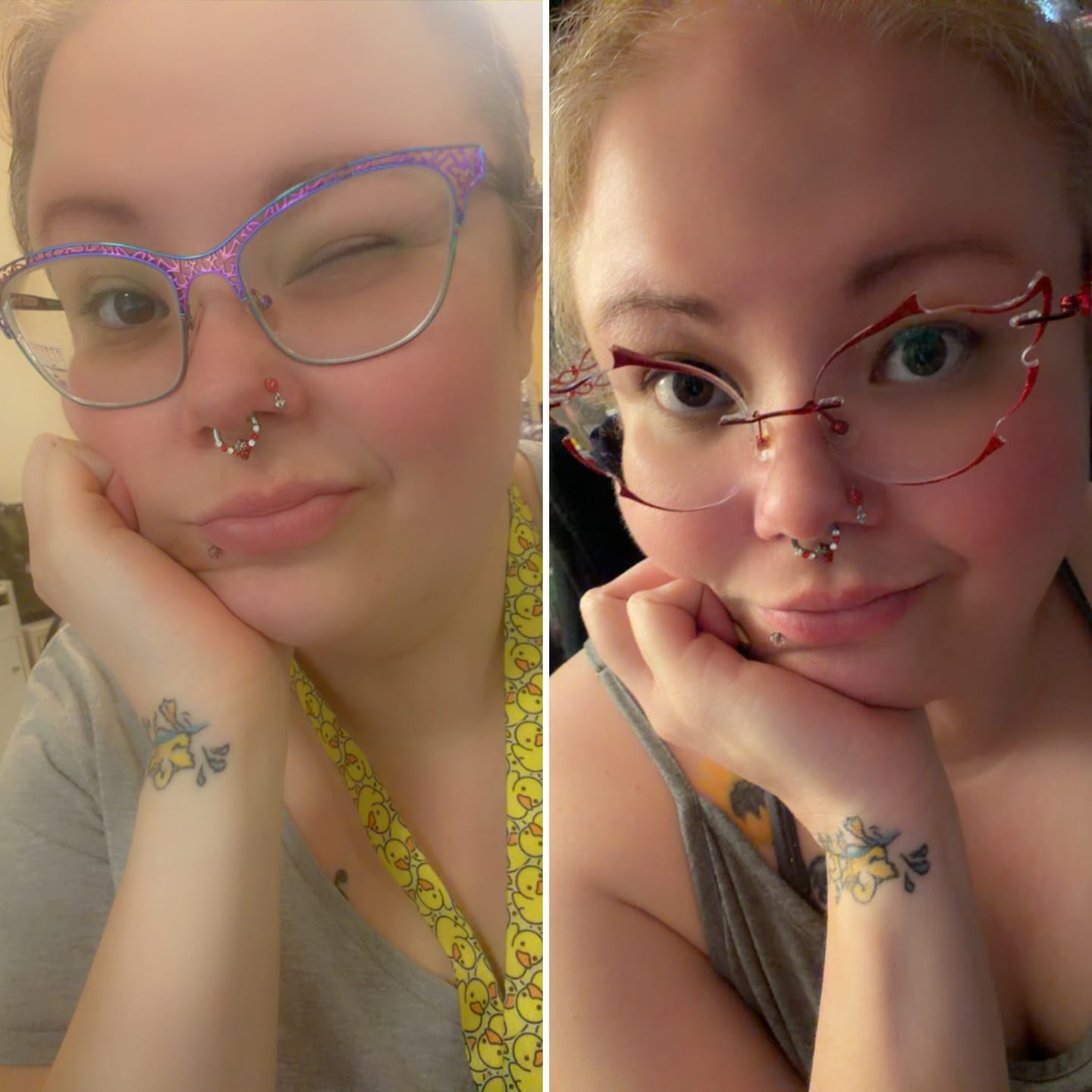 Customer photo review of Flare Eyeglasses