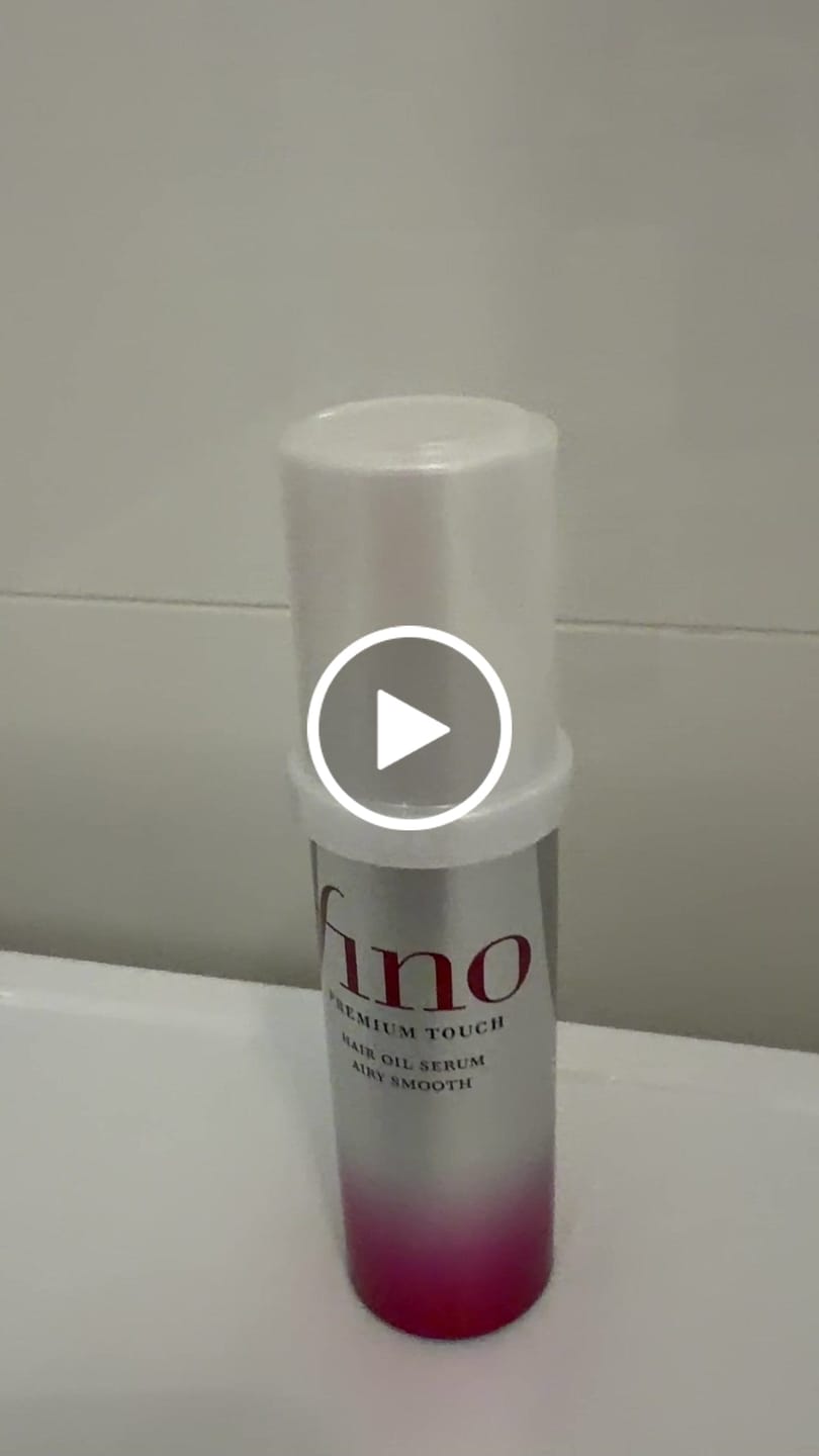 Customer video review of Shiseido Fino Hair Serum Treatment Airy Smooth 70ml
