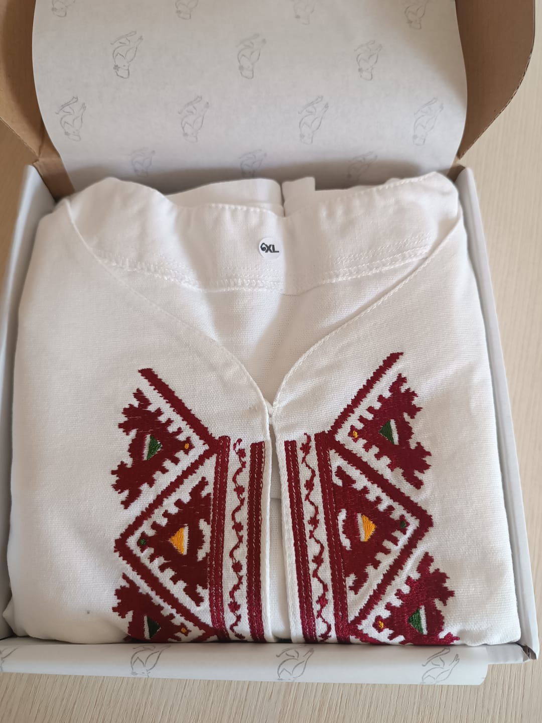 Customer photo review of Мъжка риза "Фолклорна"