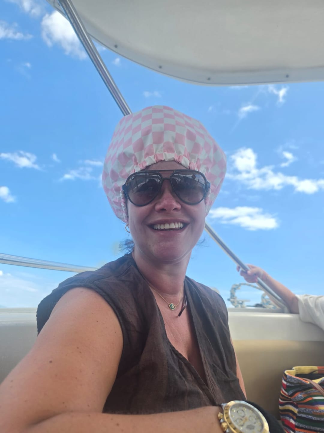 Customer photo review of Lumelle Shower Cap